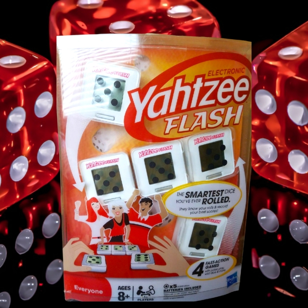 NEW Hasbro Yahtzee Flash Electronic Game in Original Packaging